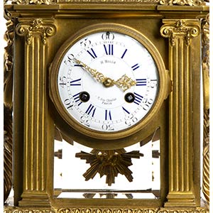 Bronze mantel clock - France, 19th ... 