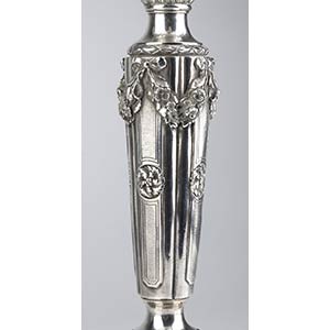 Pair of French silver candelabra - ... 