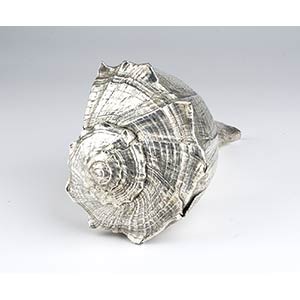 Natural silver coated shell -  ... 
